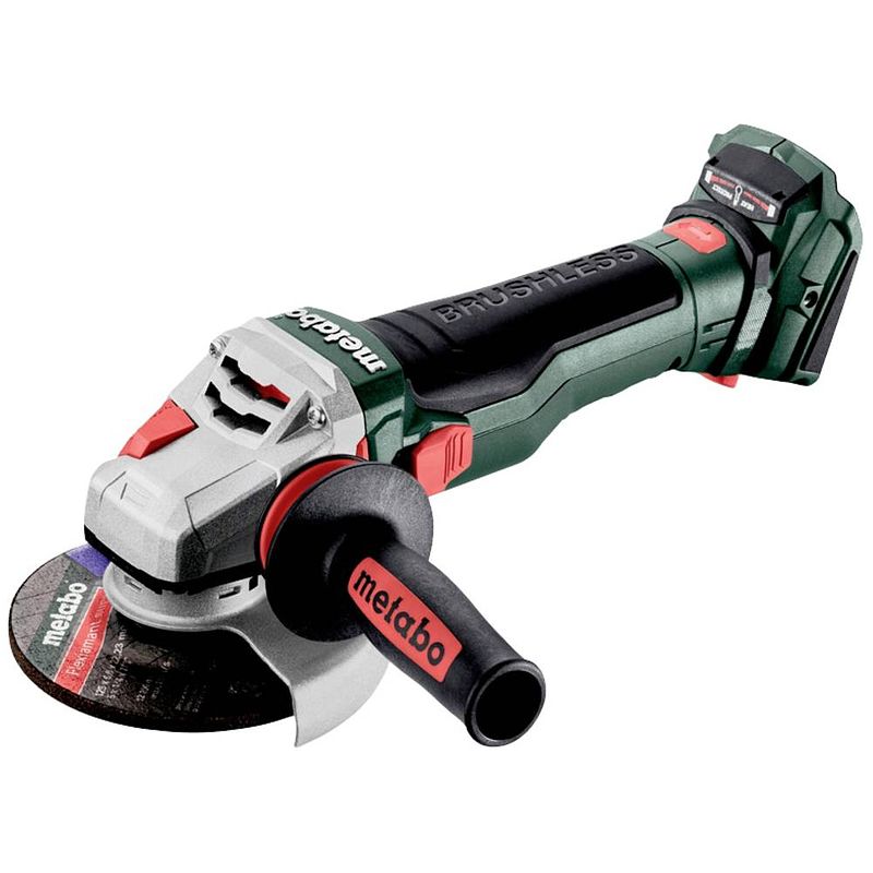 Foto van Metabo wb 18 ltx bl 15-125 quick 601730840 haakse accuslijper 125 mm brushless, incl. koffer, zonder accu, zonder lader 18 v