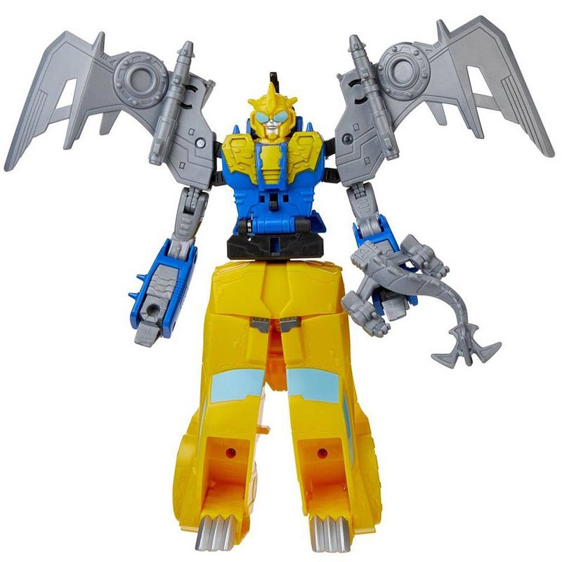 Foto van Transformers dinobot bumblebee junior 11 cm geel