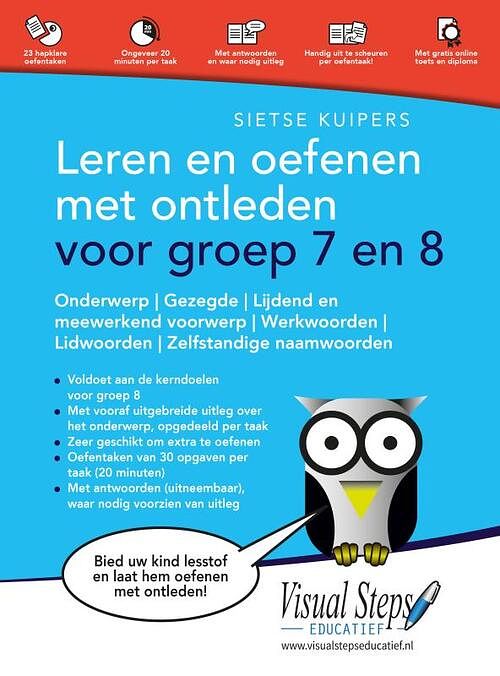 Foto van Leren en oefenen met ontleden voor groep 7 en 8 - sietse kuipers - paperback (9789059055551)