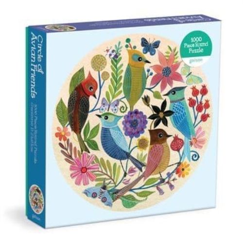 Foto van Circle of avian friends 1000 piece round puzzle - puzzel;puzzel (9780735373150)