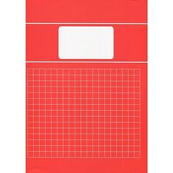 Foto van Benza - basic schriften ruit 10 mm 1 cm a4 - rood - 5 stuks