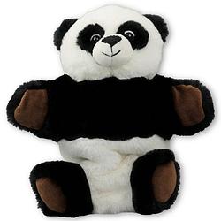 Foto van Pluche panda beer handpop knuffel 25 x 23 cm speelgoed - handpoppen