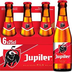 Foto van Jupiler belgisch pils bier flessen 6 x 25cl bij jumbo