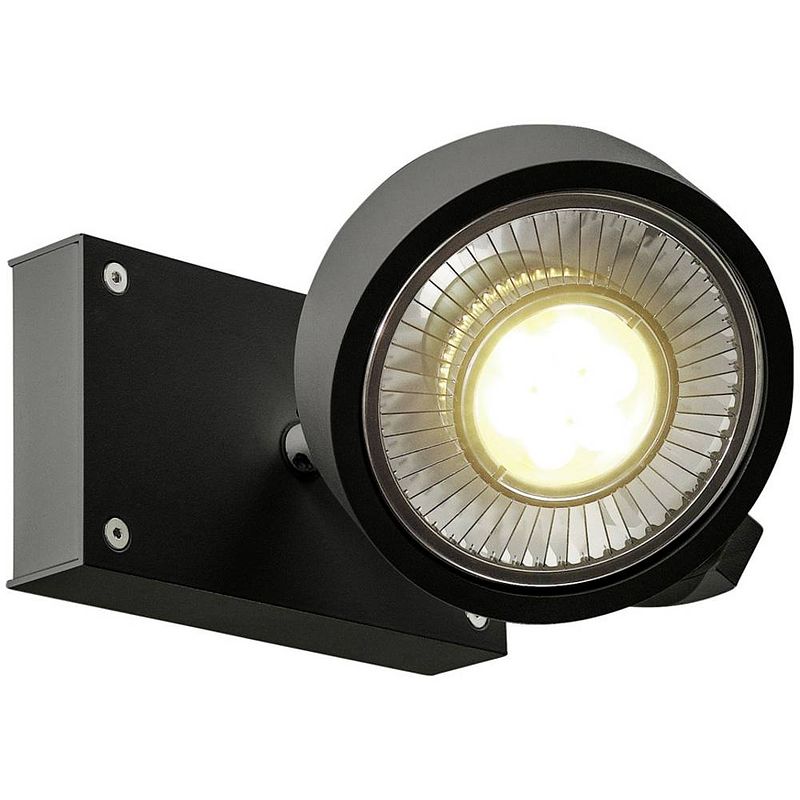 Foto van Slv slv 1000702 wandlamp gu10 zwart