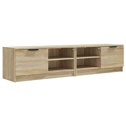 Foto van Vidaxl tv-meubelen 2 st 80x35x36,5 cm bewerkt hout sonoma eikenkleurig