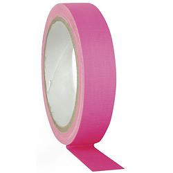 Foto van Showgear gaffa tape neon 19 mm x 25 m, roze