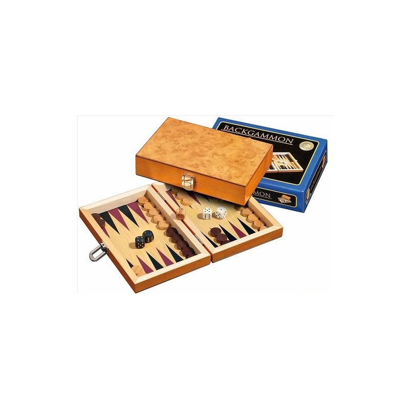 Foto van Philos backgammon korinth mini 19.5x12.5cm