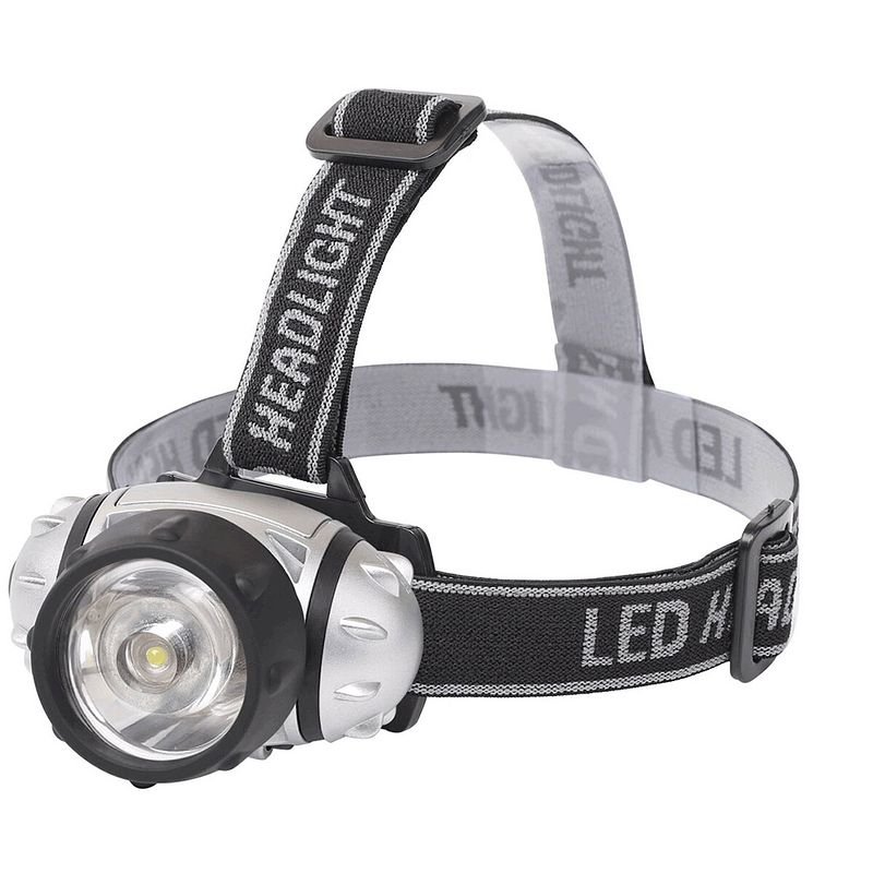 Foto van Led hoofdlamp - aigi hitro - waterdicht - 50 meter - kantelbaar - 1 led - 1.8w - zilver vervangt 13w
