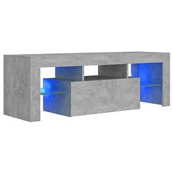 Foto van Infiori tv-meubel met led-verlichting 120x35x40 cm betongrijs