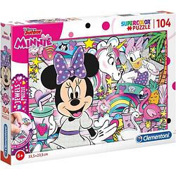 Foto van Clementoni legpuzzel minnie mouse jewels karton 104 stukjes