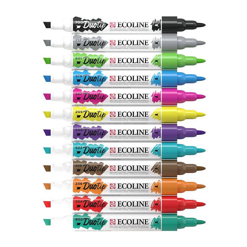 Foto van Abi ecoline duotip markers basisset, 12dlg.