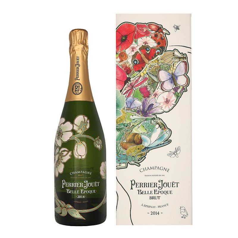 Foto van Perrier jouet belle epoque brut 2014 75cl wijn + giftbox