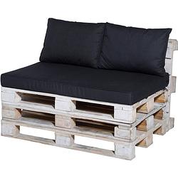 Foto van Madison palletkussen set 3 delig lounge zwart