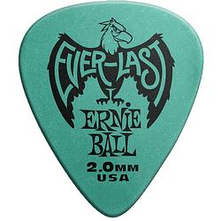 Foto van Ernie ball 9196 teal everlast 2.0 mm plectrumset (12 stuks)