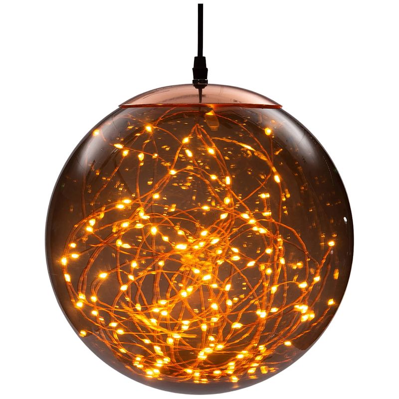 Foto van Annas collection smokey ball met led magique ø25cm