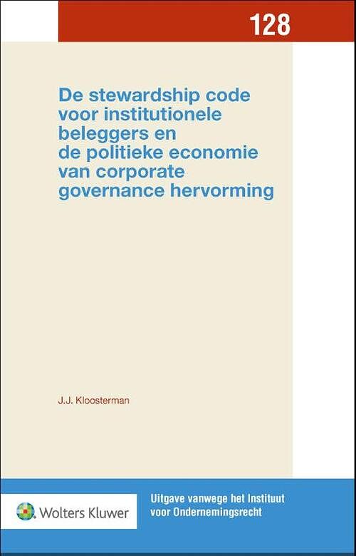 Foto van De stewardship code voor institutionele beleggers - paperback (9789013160949)