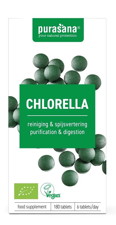 Foto van Purasana chlorella tabletten