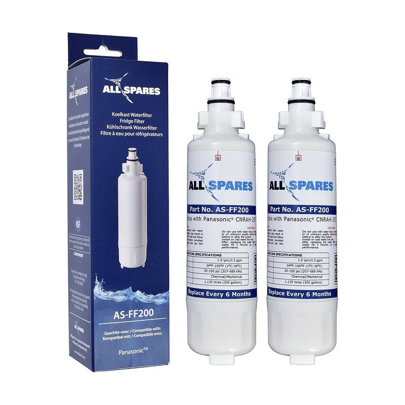 Foto van Allspares panasonic waterfilter (2x) geschikt voor cnrah-257760