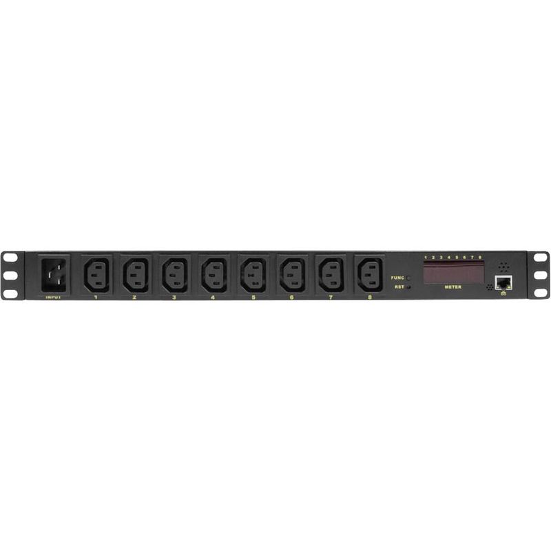 Foto van Logilink pdu8p01 19 inch patchkast-stekkerdoos 1 he apparaatcontactdoos c13 10a vast inbouw zwart