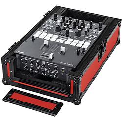 Foto van Odyssey fr10mixbkredxd flightcase voor 10 inch mixer rood