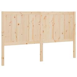 Foto van The living store houten hoofdeinde - grenenhout - 205.5 x 4 x 100 cm - rustieke uitstraling