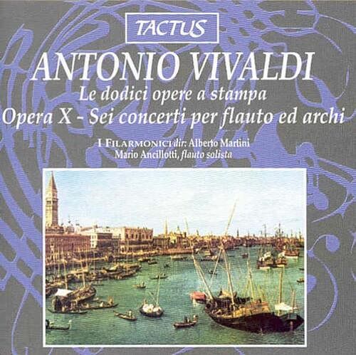 Foto van Vivaldi: opera x 'ssei concerti per flauto ed archi's - cd (8007194100600)