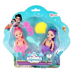Foto van Toi-toys mermaids zeemeerminpop met accessoires, 12cm