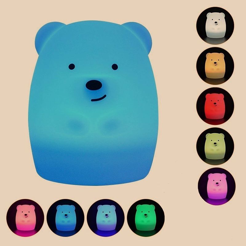 Foto van Lumisky multicolor led kinder nachtlampje teddy