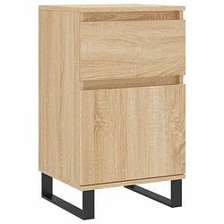 Foto van Vidaxl dressoir 40x35x70 cm bewerkt hout sonoma eikenkleurig