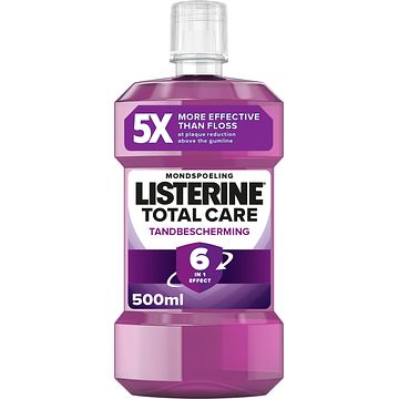 Foto van Listerine total care tandbescherming mondspoeling 6 in 1 effect 500ml bij jumbo