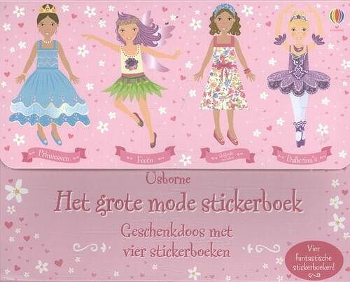 Foto van Het grote mode stickerboek - geschenkdoos met 4 stickerboeken - paperback (9781409570073)