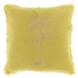 Foto van Kussen palm 45x45 cm soft yellow