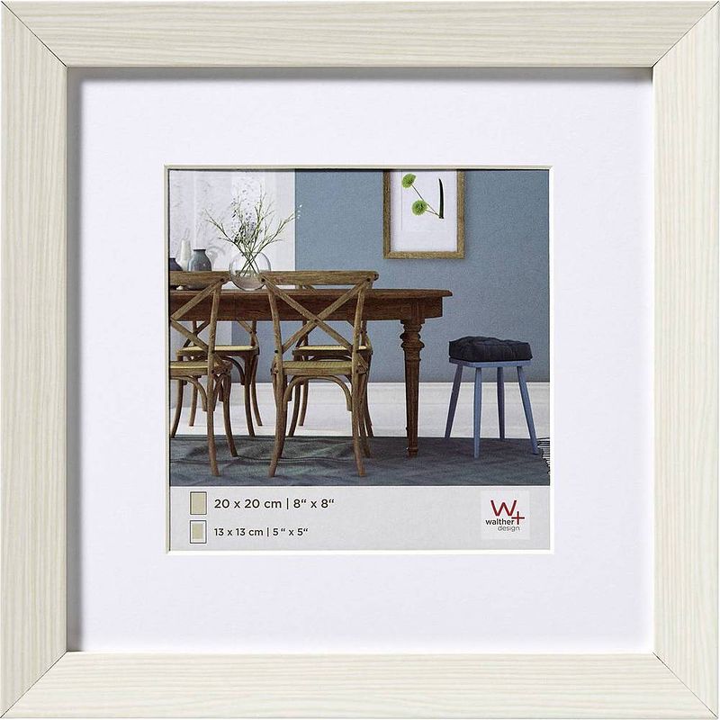 Foto van Walther design fiorito houten fotolijst 20x20cm wit