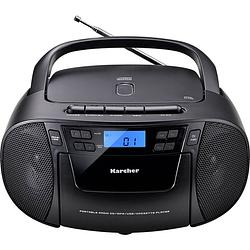 Foto van Karcher rr 5045 radio/cd-speler vhf (fm) aux, cd, cassette, fm, usb zwart