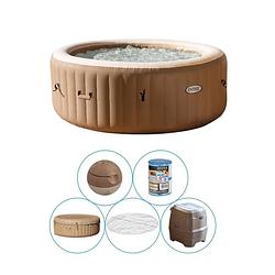 Foto van Intex - purespa bubble massage - jacuzzi - 196 x 71 cm - beige