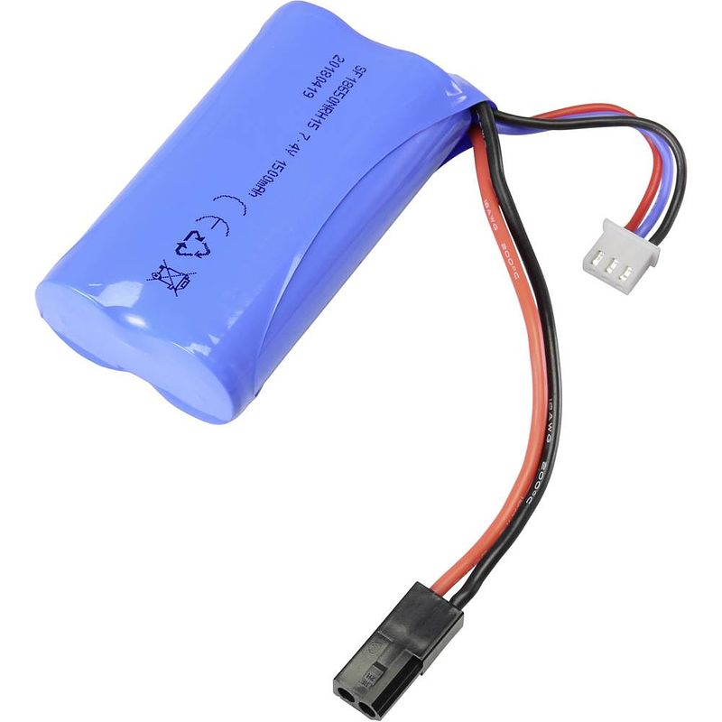 Foto van Reely li-ion accupack 7.4 v 1500 mah aantal cellen: 2 1 c racingpack mini