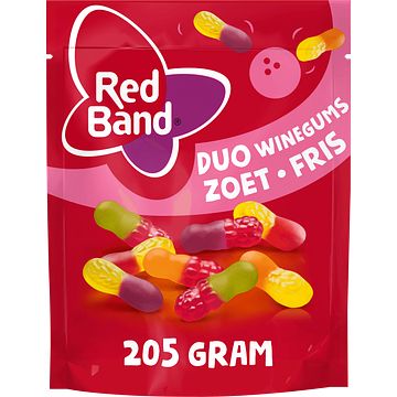 Foto van Red band duo winegum zoet fris snoep 205g bij jumbo