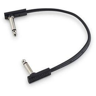 Foto van Rockboard flat patch cable mono jack haaks 20 cm