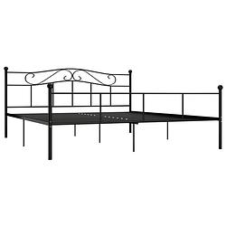 Foto van The living store metalen bedframe - elegant - slaapkamermeubel - 208 x 207.5 x 95 cm - zwart metaal