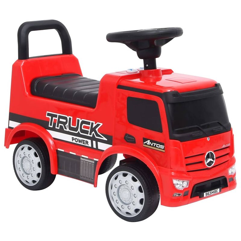 Foto van Vidaxl loopauto mercedes benz truck rood