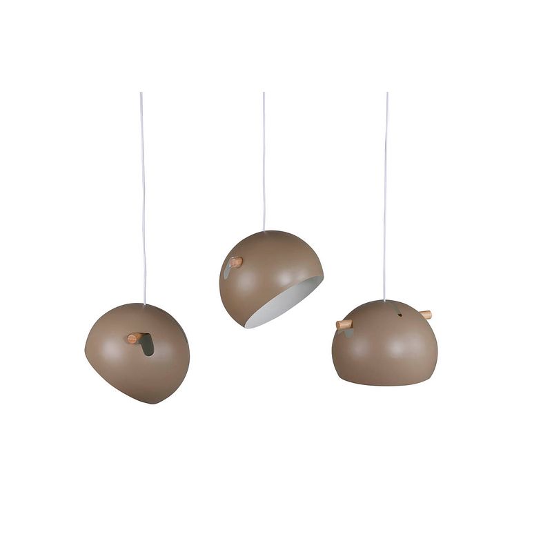 Foto van Tubbie verlichting hanglamp 97x29x22cm staal beige.