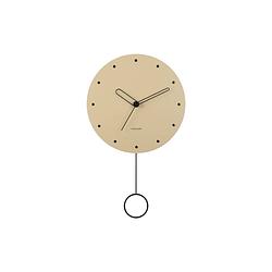 Foto van Karlsson - wandklok studs pendulum - zandbruin- ø30cm