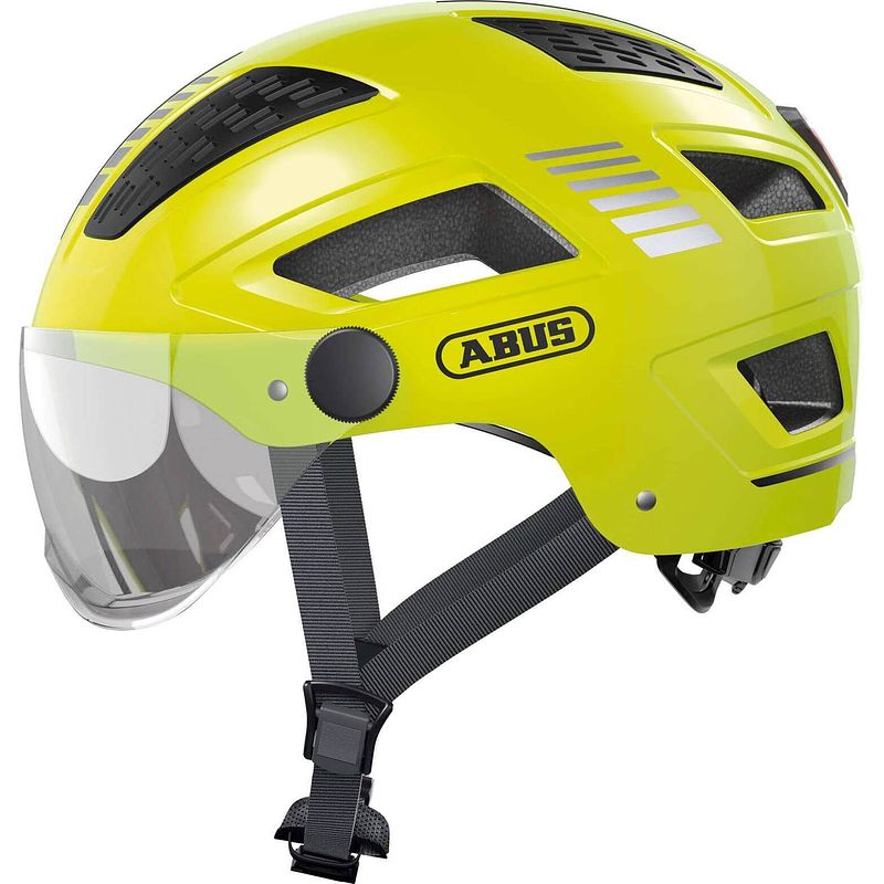 Foto van Abus helm hyban 2.0 ace signal yellow l 56-61cm