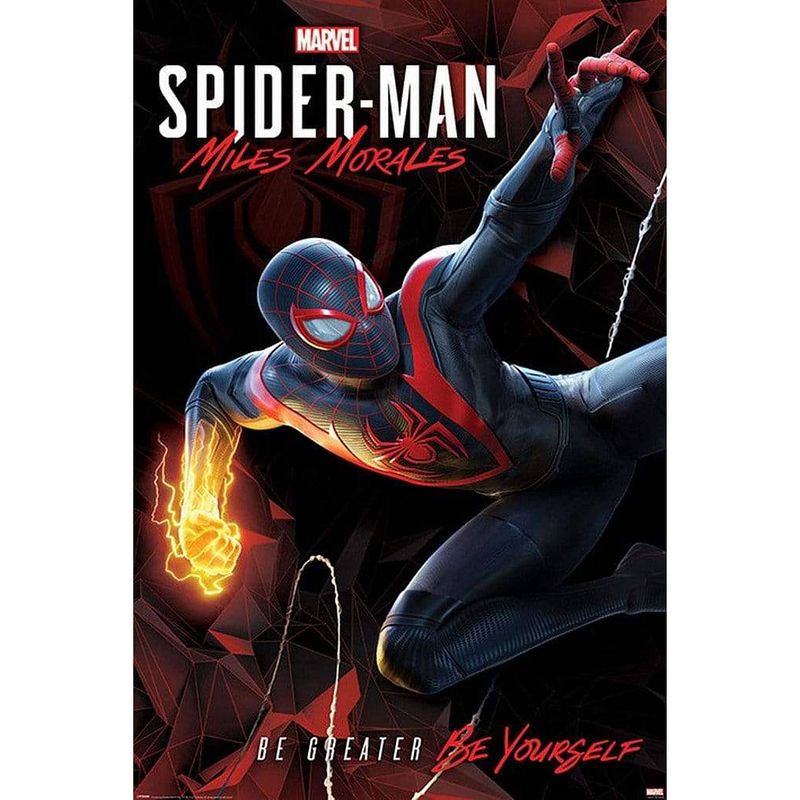 Foto van Pyramid spider-man miles morales cybernetic swing poster 61x91,5cm