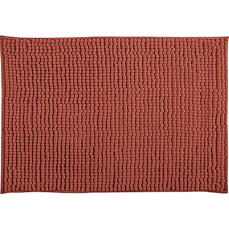 Foto van Msv badkamerkleed/badmat tapijtje voor op de vloer - terracotta - 50 x 80 cm - microvezel - badmatjes