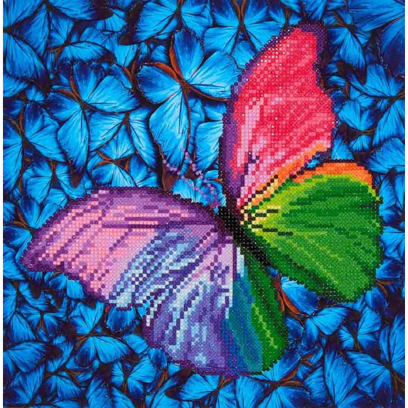 Foto van Flutter by pink diamond dotz - 31x31 cm - diamond painting