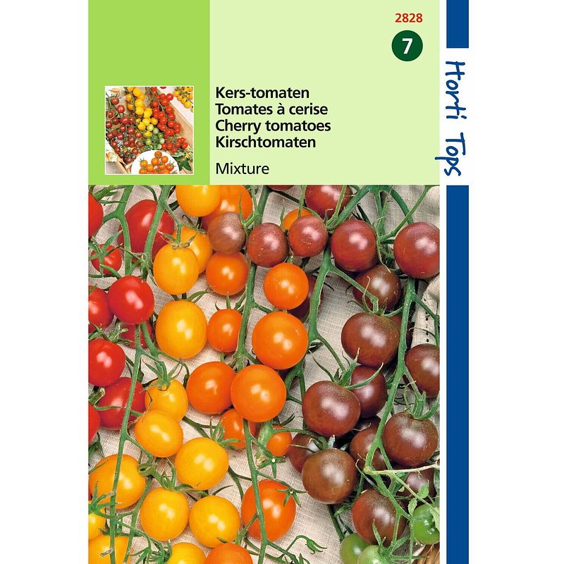 Foto van 2 stuks tomaten cherry 4 kleuren