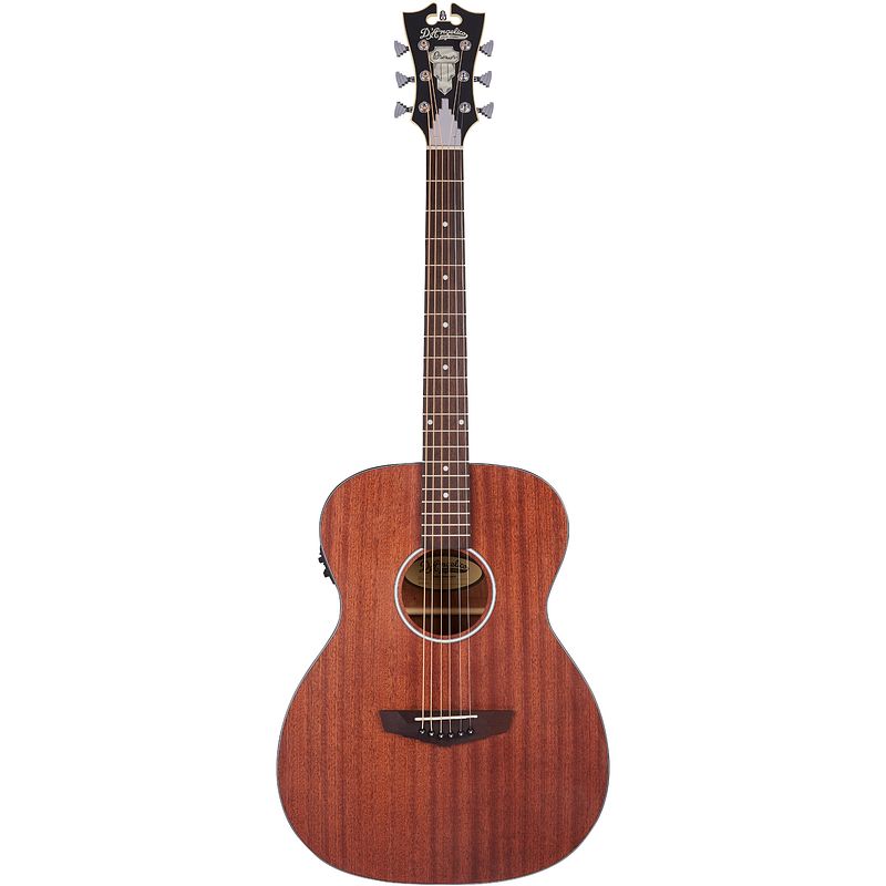 Foto van D'sangelico premier tammany ls natural mahogany elektrisch-akoestische westerngitaar