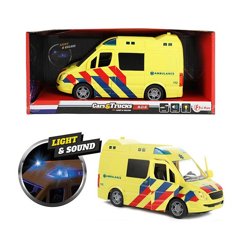 Foto van Toi-toys ambulance junior 21 cm geel