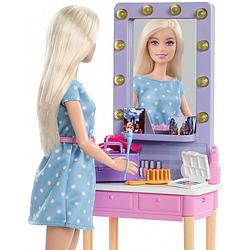 Foto van Barbie speelset big city dreams make-uptafel 13-delig